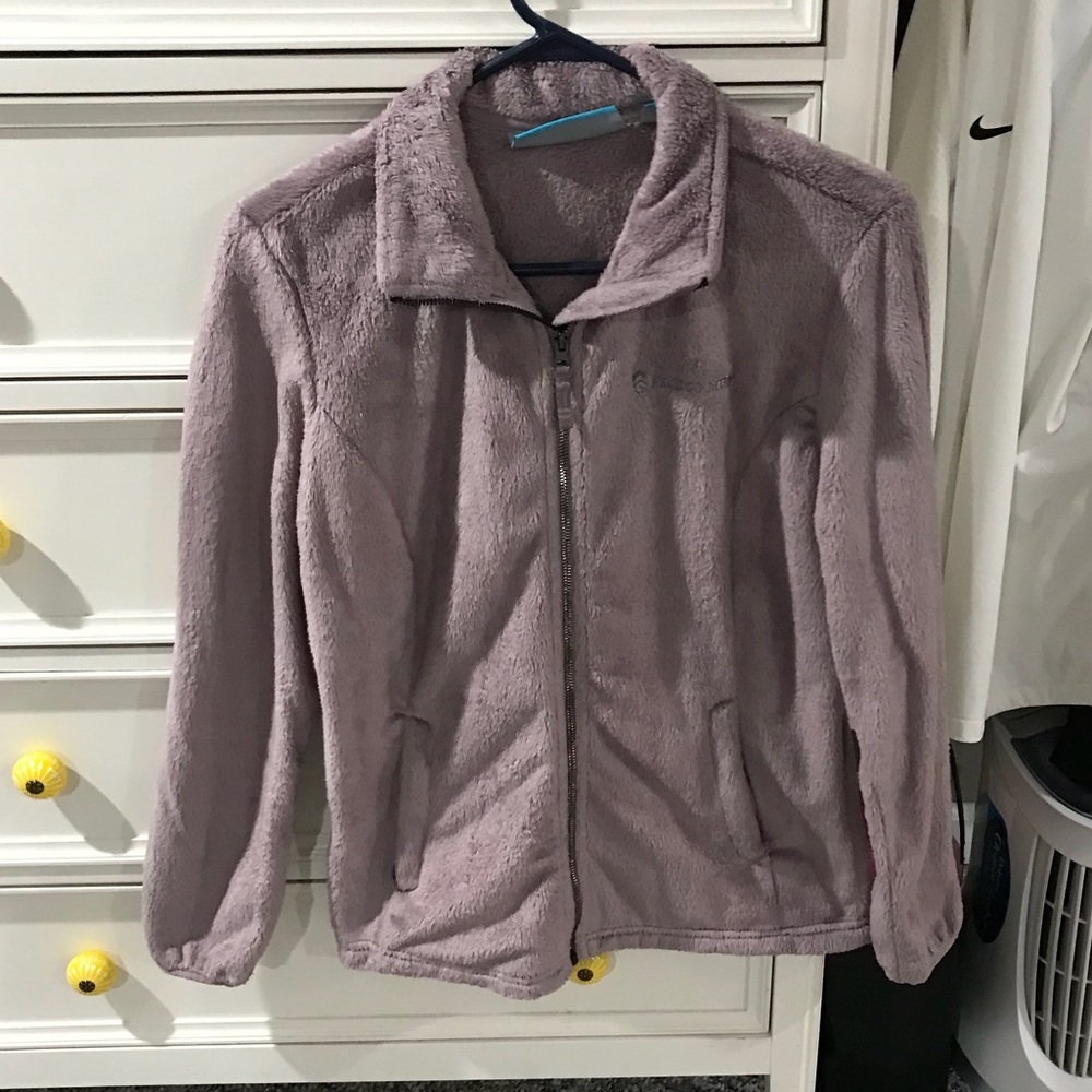 Womens furry zip up